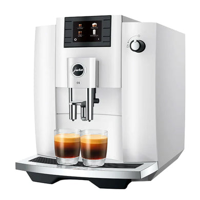 Jura E6 Automatic Espresso Machine, Piano White (Mid Range) #15559