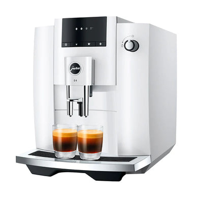 Jura E4 Automatic Espresso Machine, Piano White (Economy) #15560