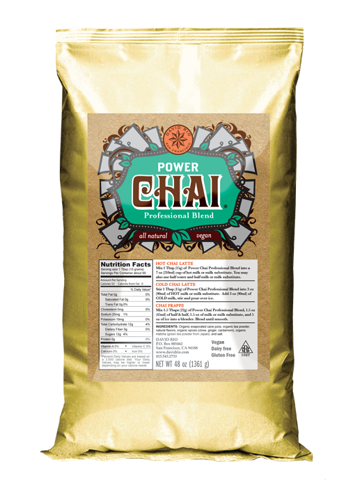 Power Chai 3LB bag by David Rio - Available Online and in Toronto, Canada