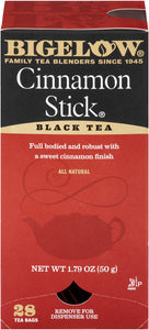 CINNAMON STICK BLACK TEA by Bigelow - All Natural - Toronto & Online