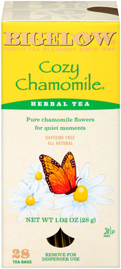 COZY CHAMOMILE HERBAL TEA by Bigelow - Caffeine Free. All Natural