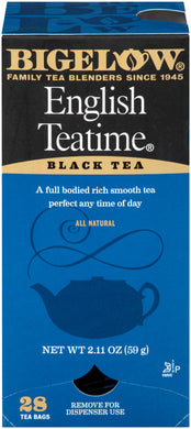 ENGLISH TEATIME BLACK TEA Box by Bigelow