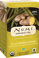 NUMI GINGER LEMON GREEN ORGANIC TEA - DECAFFEINATED - Toronto